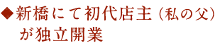 初代店主